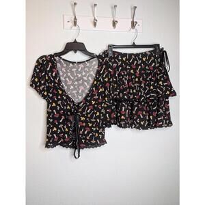 Thorn & Fable Mushroom Print Two Piece Set LG